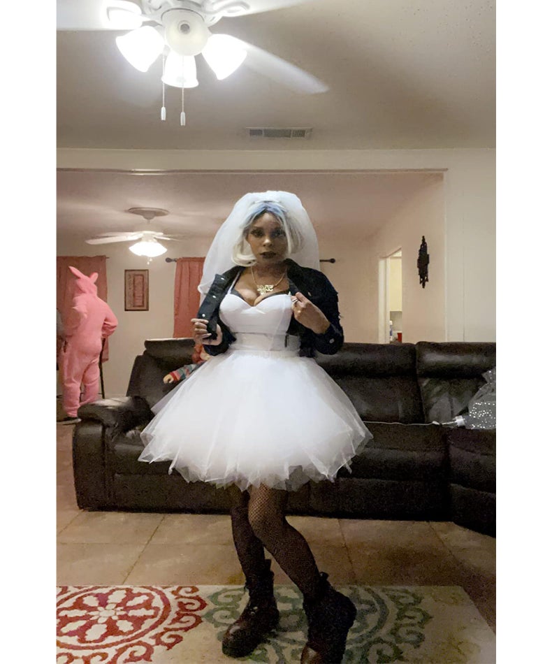 GOOBGS Musever 1950s Vintage Ballet Bubble Skirt Tulle Petticoat Puffy Tutu White Small/Medium - Image 2