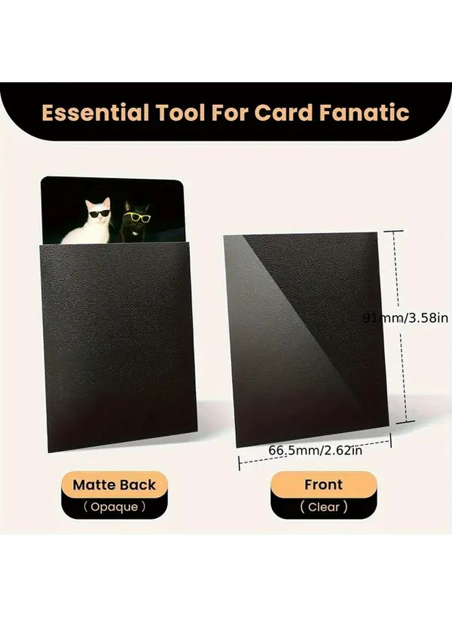 1000 Pack Black Classic Trading Card Holder Perfect For Game Day Protection Collection Christmas Halloween Gift - Image 3