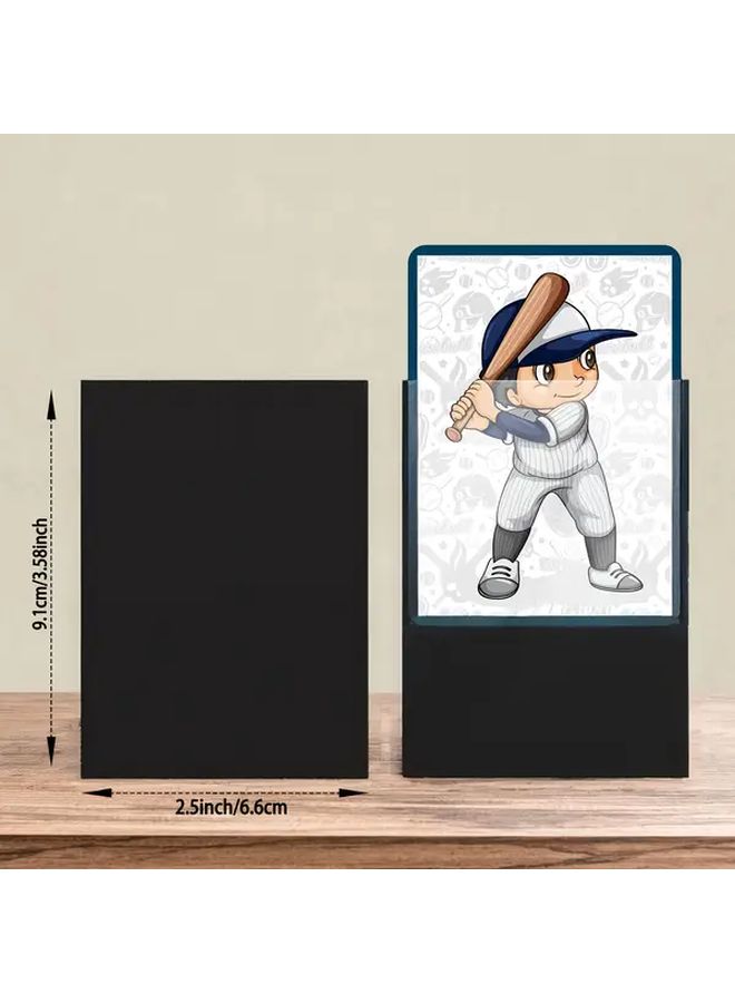 1000 Pack Black Classic Trading Card Holder Perfect For Game Day Protection Collection Christmas Halloween Gift - Image 4