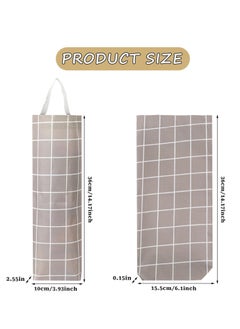 KASTWAVE Plastic Bag Holder Organizer Plastic Bag Organizer and Dispenser Washable Large Grocery Bag Organizer Reusable Shopping Bag Trash Bag Dispenser for Kitchen Travelling Supplies, 2 pce  - Image 2