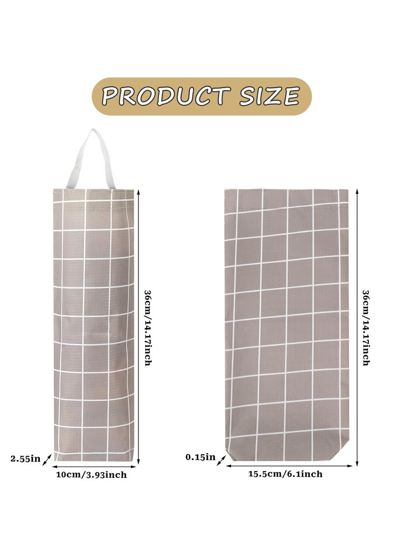 KASTWAVE Plastic Bag Holder Organizer Plastic Bag Organizer and Dispenser Washable Large Grocery Bag Organizer Reusable Shopping Bag Trash Bag Dispenser for Kitchen Travelling Supplies, 2 pce  - Image 2
