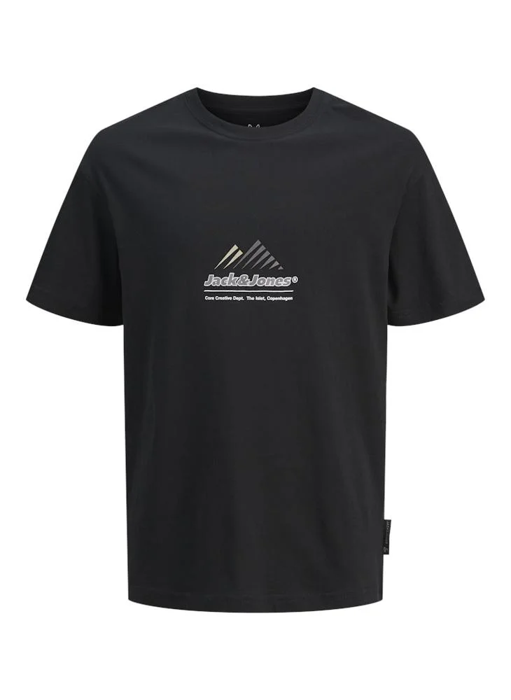 Jack & Jones Junior Kids Logo Print Crew Neck T-Shirt