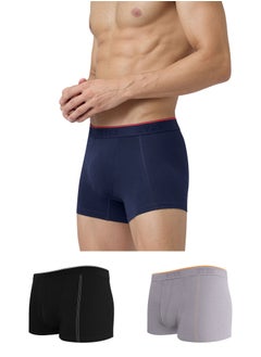 XYXX Crux IntelliFresh Cotton Solid Men Trunk Pack of 3  - Image 1