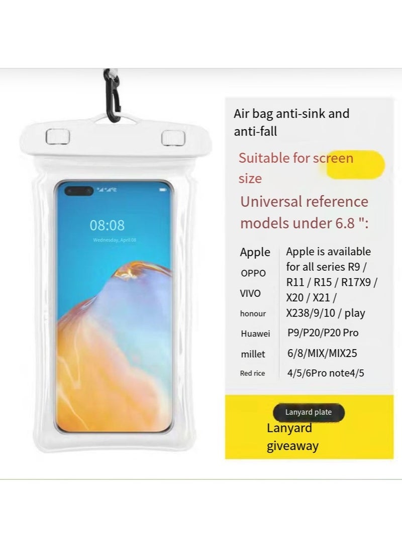 general Airbag mobile phone waterproof bag diving protective cover swimming hot spring water park water play equipment mobile phone drying bag beach cruise essential - Image 1