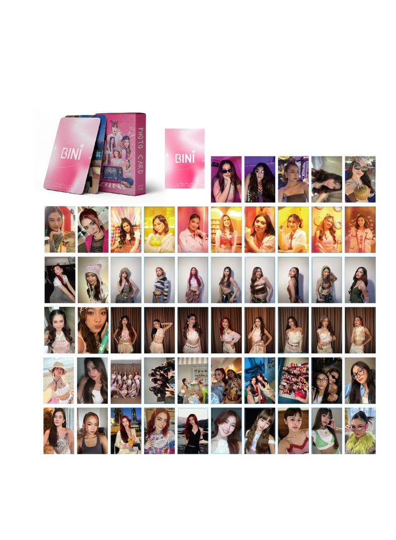 NIBEMINENT 55 Pcs BINI Lomo Cards Card For Fans Collection Gifts - Image 1