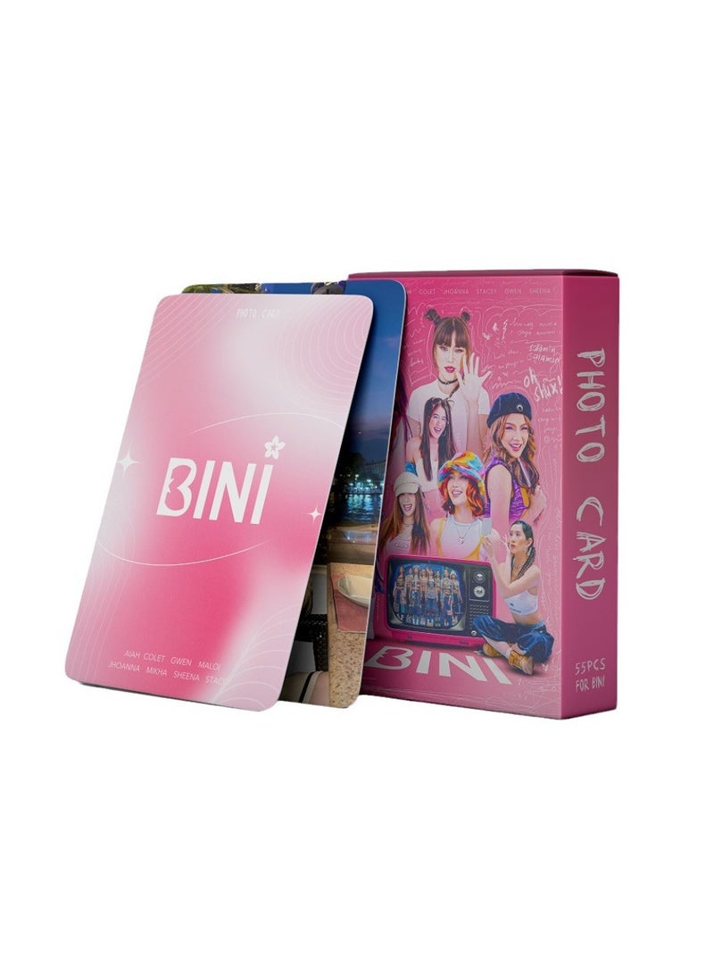 NIBEMINENT 55 Pcs BINI Lomo Cards Card For Fans Collection Gifts - Image 2