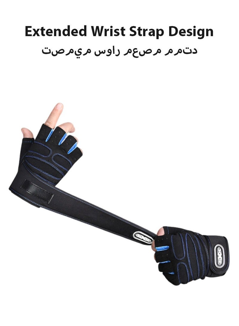 DPTER Weightlifting Gym Gloves with Wrist Wrap Support for Men and Women, Heavy Duty Exercise Gloves for Training, Fitness, Pull-ups - Image 4
