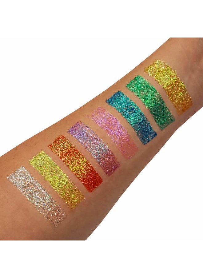 Moon Glitter - Iridescent Fine Face & Body Glitter Gel by Moon Glitter - 0.40fl oz - Set of 8 - Glitter Face Paint - Image 1