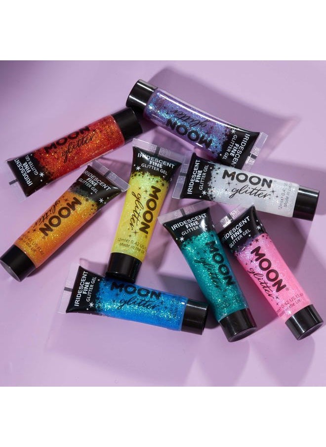 Moon Glitter - Iridescent Fine Face & Body Glitter Gel by Moon Glitter - 0.40fl oz - Set of 8 - Glitter Face Paint - Image 1