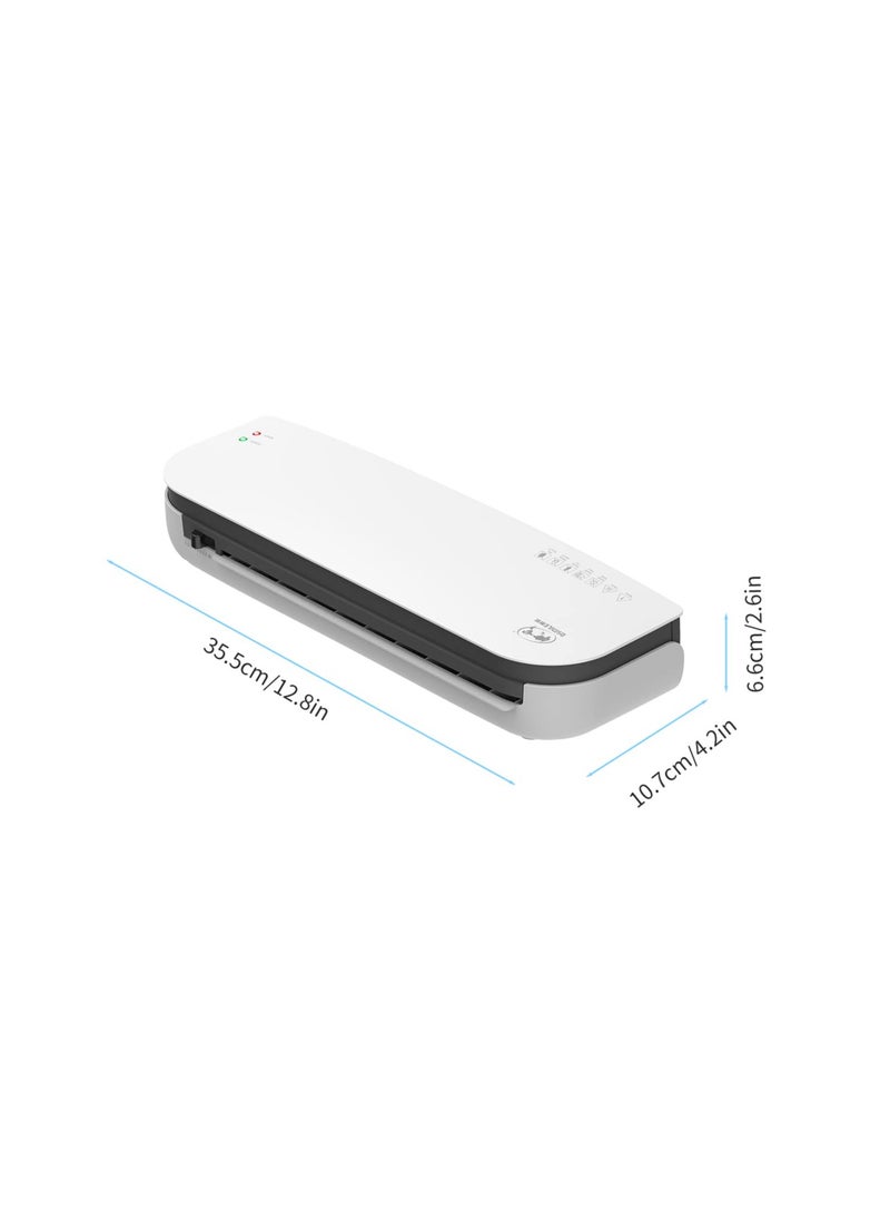 OSMILE - OSMILE SL289 Desktop Laminator Machine Set, A4 A5 A6 Size Hot And Cold Laminating Machine 2 Roller System 9 inches Max Width Suitabe for A4/A5/A6 Laminating Pouches for Home Office School Supplies - Image 1