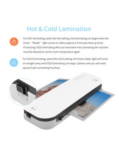 OSMILE OSMILE SL289 Desktop Laminator Machine Set, A4 A5 A6 Size Hot And Cold Laminating Machine 2 Roller System 9 inches Max Width Suitabe for A4/A5/A6 Laminating Pouches for Home Office School Supplies  - Image 5