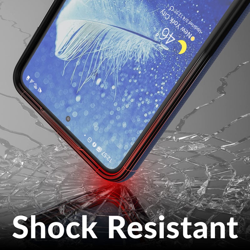 Crave for Galaxy S21 FE Case, Shockproof Protection Dual Layer for Samsung Galaxy S21 FE 5G (6.4 inch) - Navy - Image 5