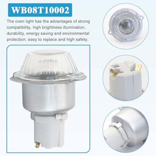 FBULWSEC WB08T10002 Oven Light Bulb Replacement for GE Kenmore Ovens, Indicator Light Bulb,Wall Oven Light Assembly AP2019709 - Image 3