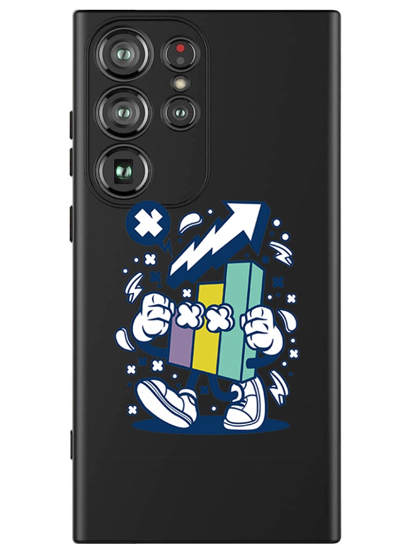 Theodor Protective Slim Fit Case Liquid Silicone Cover with Full Body Protection Anti-Scratch Shockproof Case For Samsung Galaxy S24 Ultra (Black) - Stocks Market 2 - Image 1