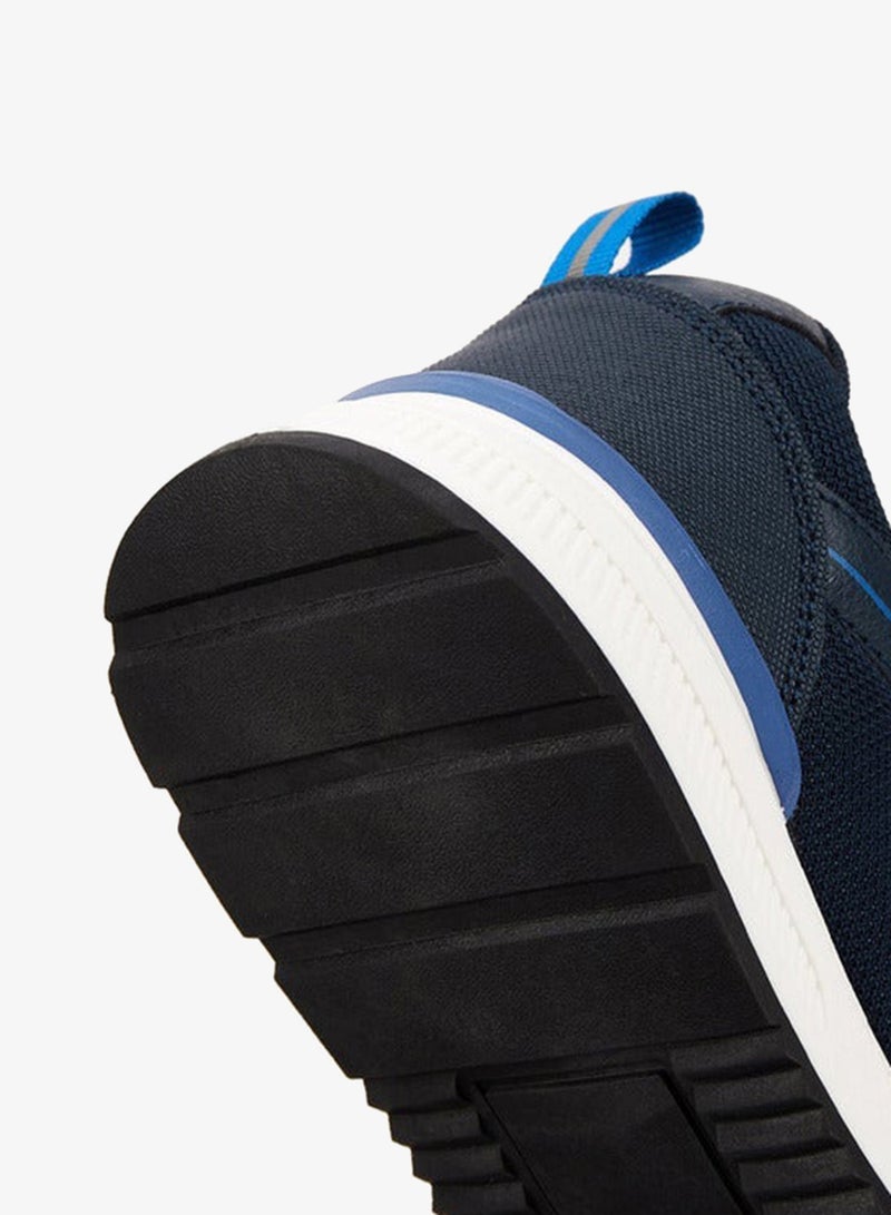 Kappa Boys' Panelled Sports Shoes with Hook and Loop Closure - Image 3