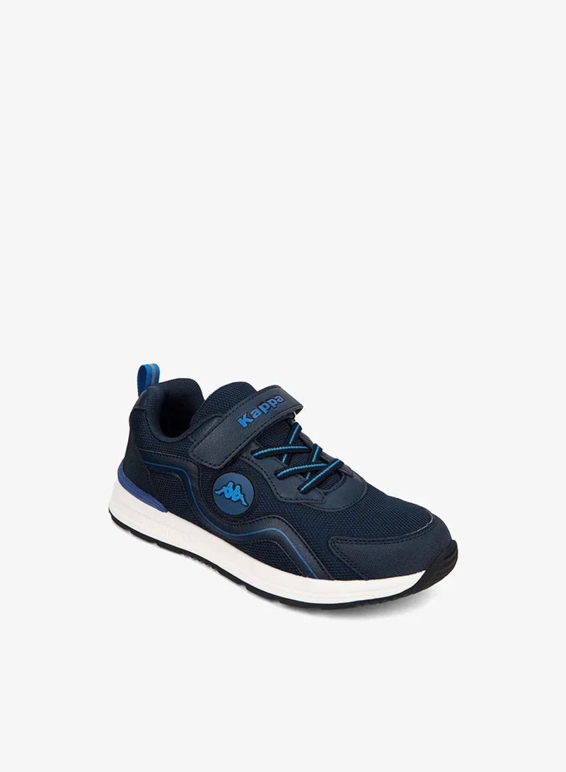 Kappa Boys' Panelled Sports Shoes with Hook and Loop Closure