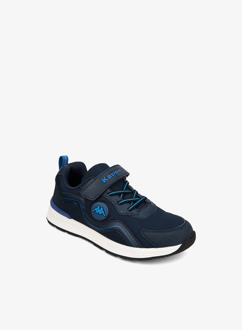 Kappa Boys' Panelled Sports Shoes with Hook and Loop Closure - Image 2