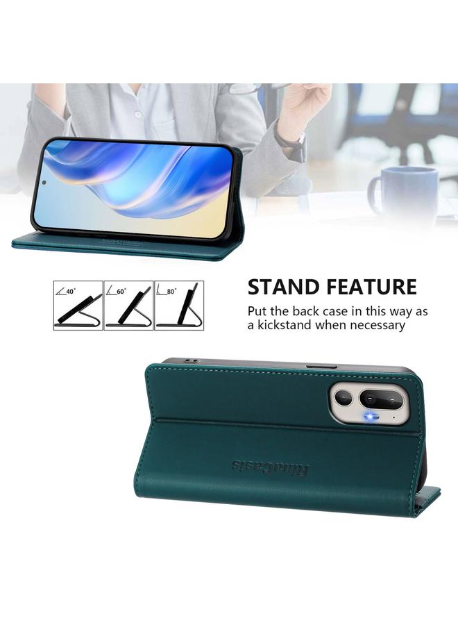 اس-توب جراب لهاتف HTC U24 Pro RC01، جراب هاتف جلدي مزدوج الطي مزود بخاصية الشفط المغناطيسي بتقنية RFID - Image 4