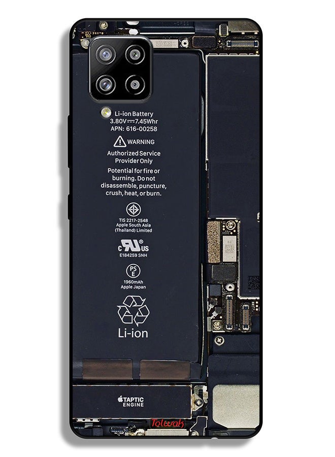 Tolwak Samsung Galaxy M42 5G Protective Case Cover Phone Circuit Pattern - Image 1