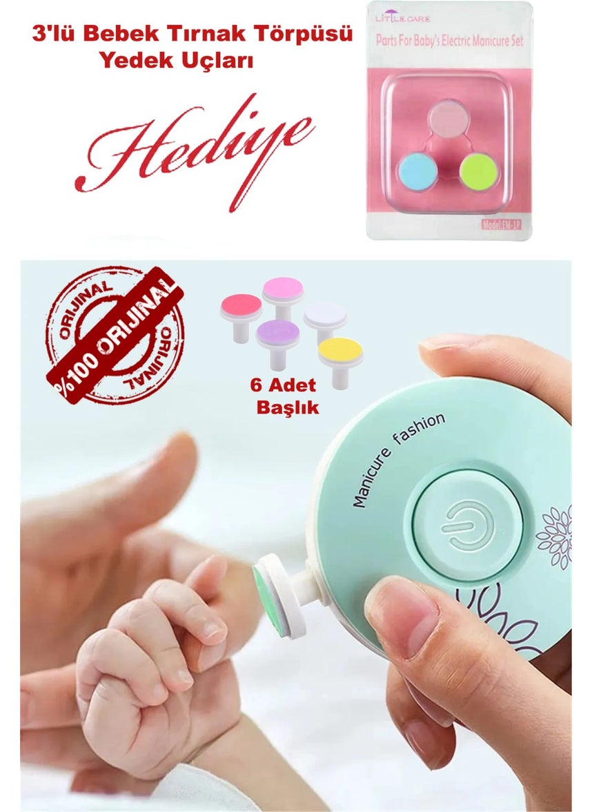 Bizimevde Newborn Baby Rotary Battery-Operated Nail Clipping and Filing Machine  - Image 1