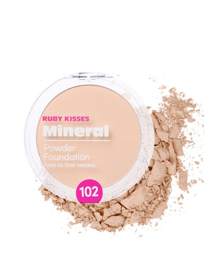روبي كيسيز بودرة أساس معدنية مضغوطة بتغطية متوسطة إلى كاملة ولمسة نهائية طبيعية 0.35 أونصة (بورسلين عادل) - Image 1