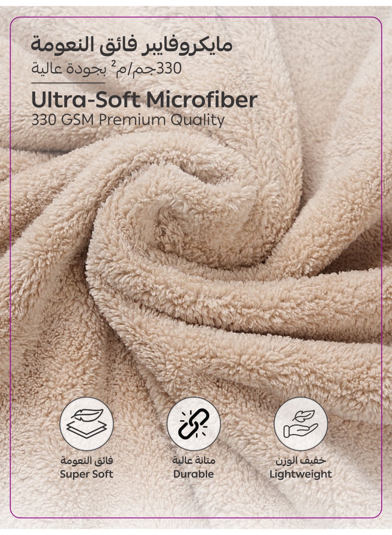Donetella 1-Pcs Unisex  Bathrobe  XL Size - Kimono Collar, Highly Absorbent, Quick Dry, Soft Spa Robe with Belt & Pockets - Microfiber 330 GSM, Everyday Use - Image 2