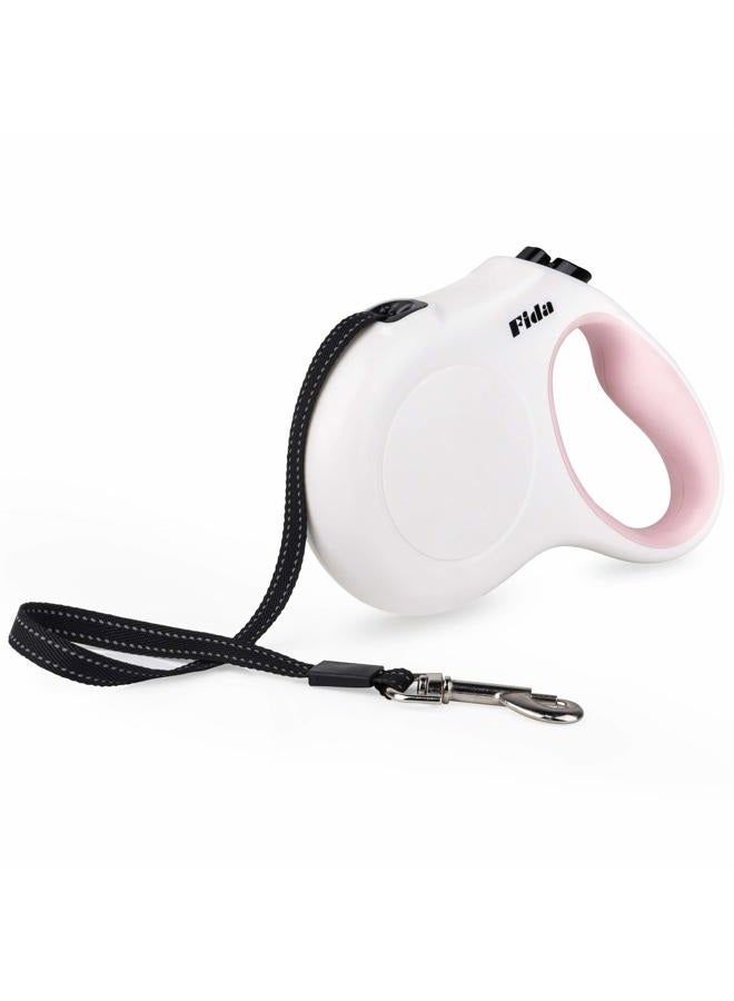fida Retractable Dog Leash, 16 ft Dog Walking Leash for Small Dogs up to 26lbs, Tangle Free, White - Image 2