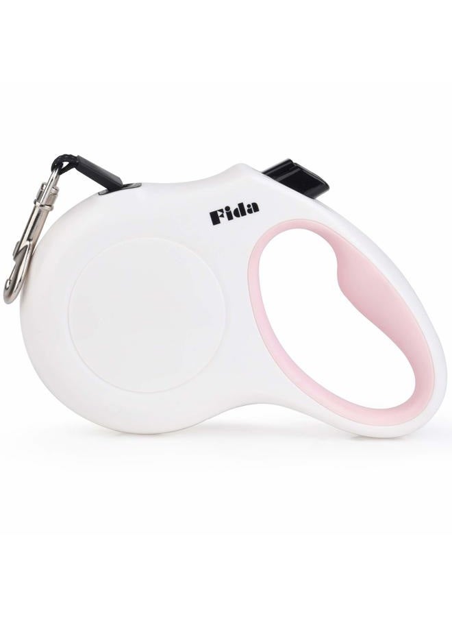 fida Retractable Dog Leash, 16 ft Dog Walking Leash for Small Dogs up to 26lbs, Tangle Free, White - Image 1