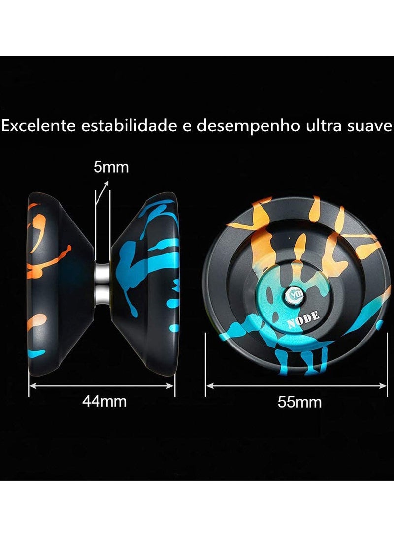 Y01 Professional Unresponsive Yoyo with 10 Ball Stainless KK Bearing, Long Spin Time, Ideal for Advanced Players and Beginners, Includes Glove Bag and 5 Yoyo Strings.