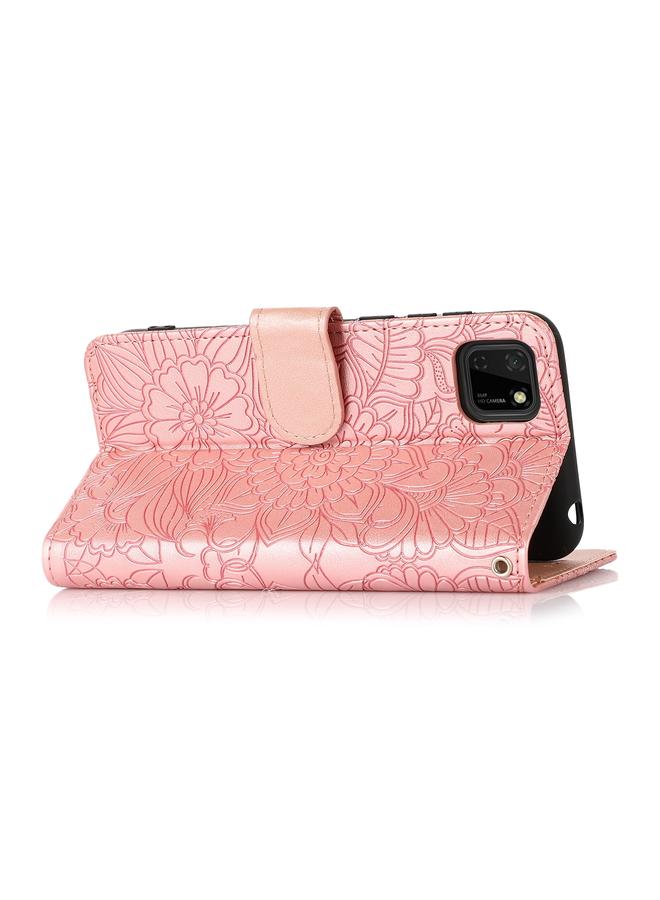 S-TOP Case For Huawei Y5p Skin Feel Embossed Sunflower Horizontal Flip Leather Case with Holder & Card Slots & Wallet & Lanyard - Image 4