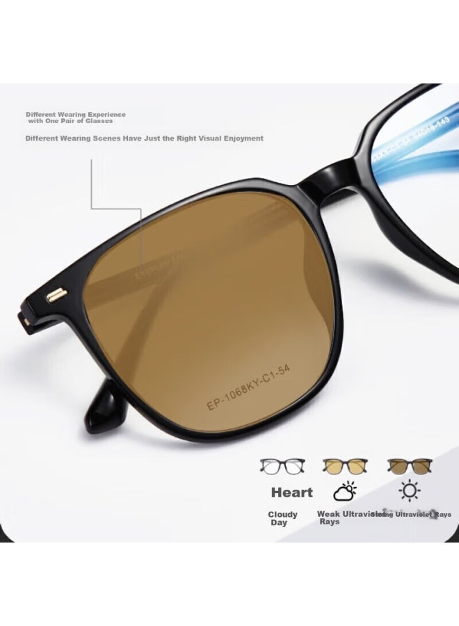 Eyeplay Plain Black Frame Myopia Gl With Small Face Gl Frame, Can Be Equipped With Myopia Anti-blue Light Radiation Lenses - Image 3