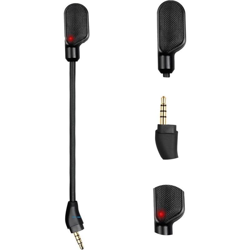 Mic Replacement Fits for HyperX Cloud III Wireless Headphone Detachable Noise Cancellation Backup Microphone with Light 18cm - Image 1