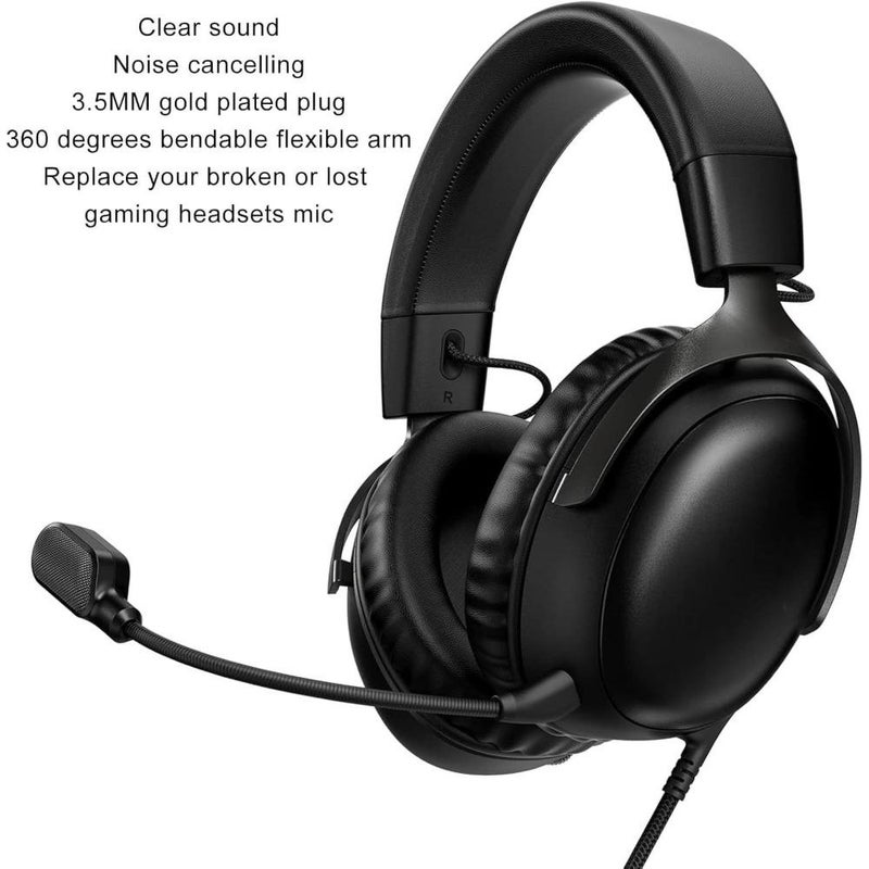Mic Replacement Fits for HyperX Cloud III Wireless Headphone Detachable Noise Cancellation Backup Microphone with Light 18cm - Image 3