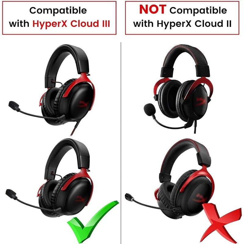 Mic Replacement Fits for HyperX Cloud III Wireless Headphone Detachable Noise Cancellation Backup Microphone with Light 18cm - Image 4