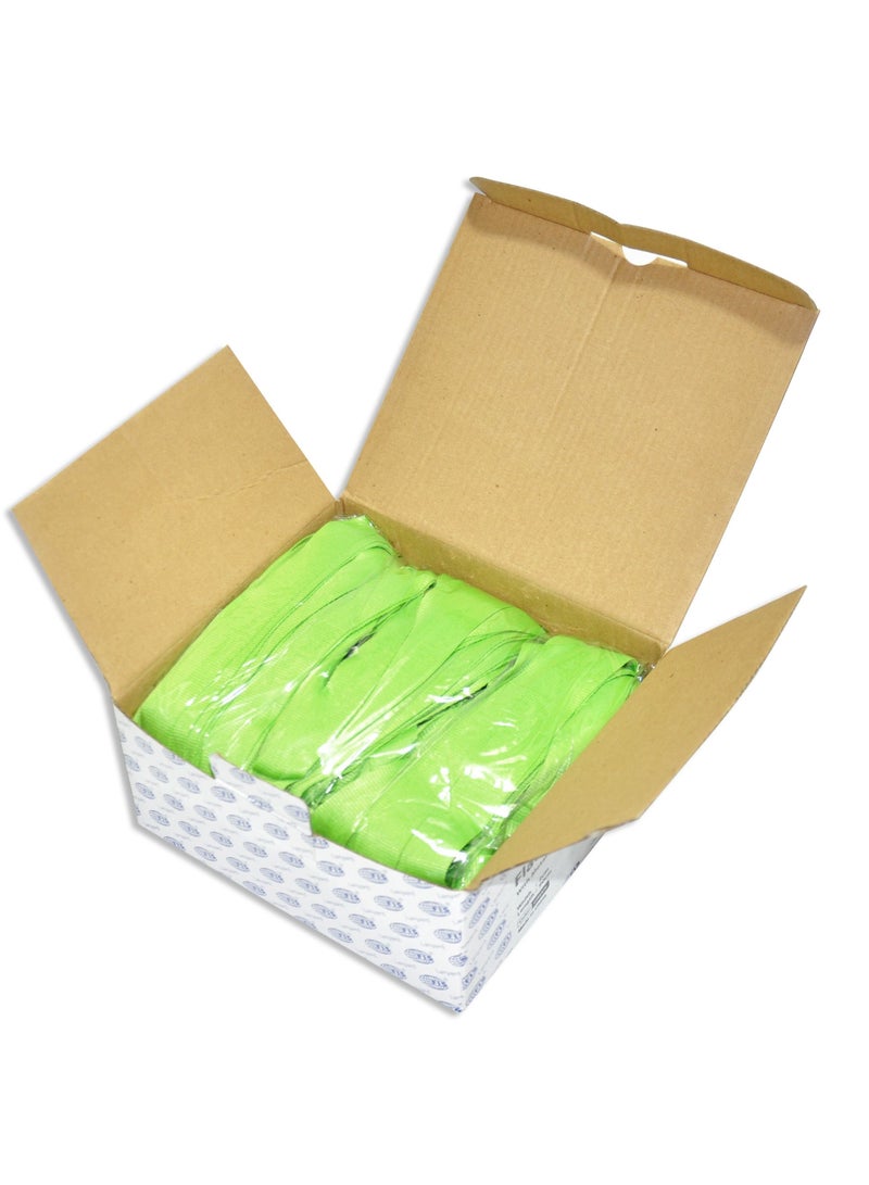 FIS Pack of 50 Pieces Flat Lanyard With Hook And Safety Buckle Badge Holder Green - Image 2