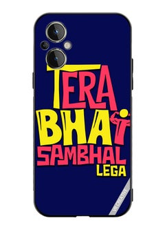 VR CREATIVE Protective Case Cover For OnePlus Nord N20 5G Tera Bhai Sambhal Lega Hindi Quots Design Multicolour  - Image 1