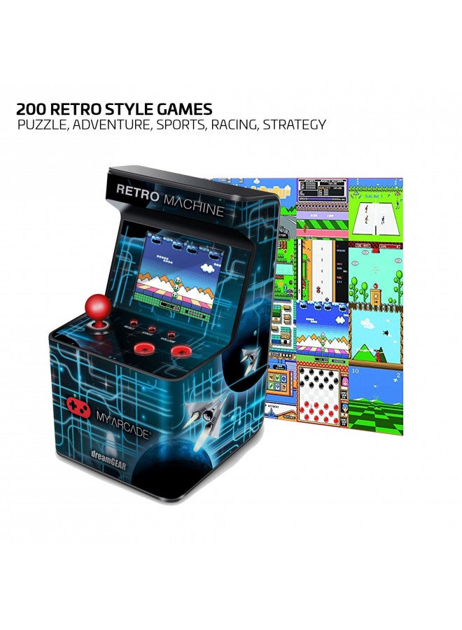 dreamGEAR My Arcade Retro Machine Playable Mini Arcade: 200 Retro Style Games Built In, 5.75 Inch Tall, Powered by AA Batteries, 2.5 Inch Color Display, Speaker, Volume Control - Image 4