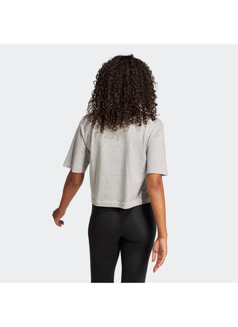 adidas تيشيرت أساسي بشعار كبير بتصميم بوي فريند - Image 2