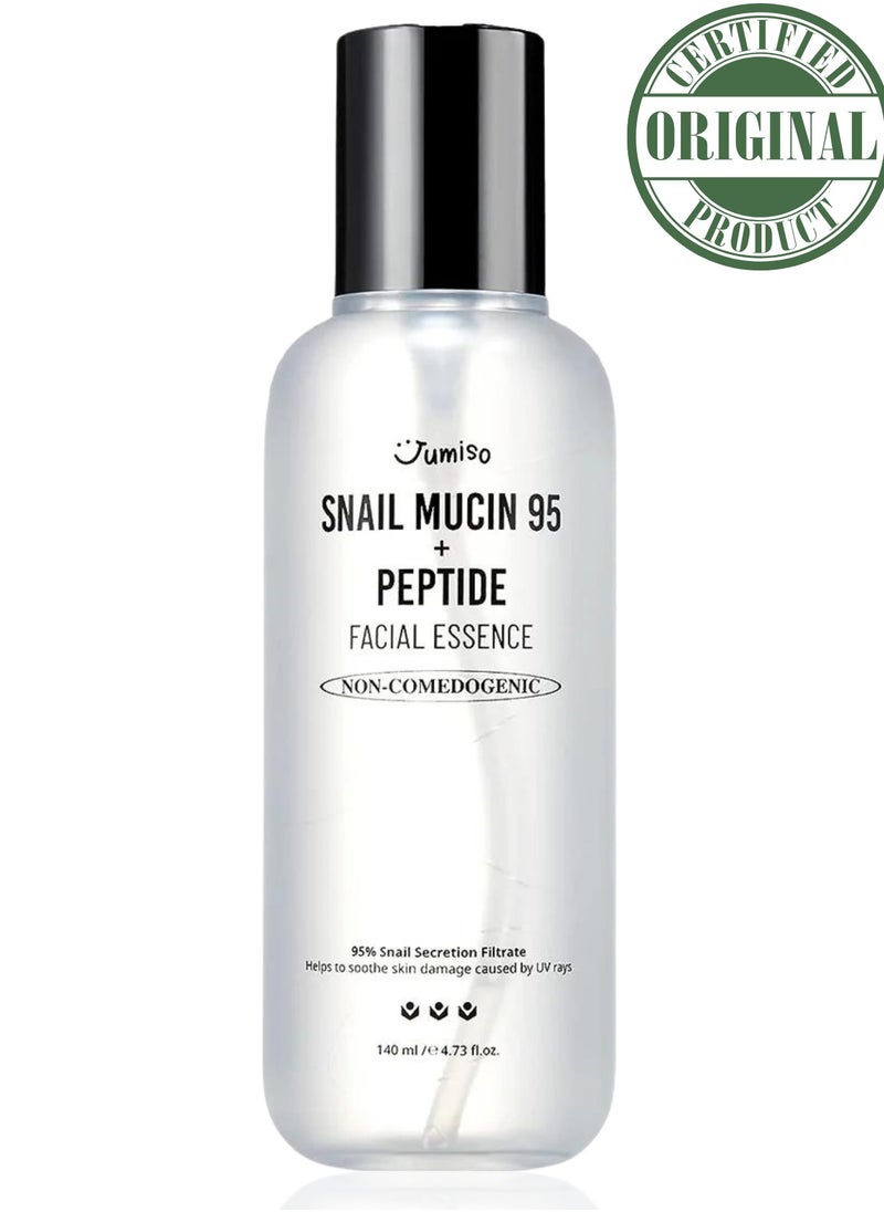 Jumiso - Snail Mucin 95% + Peptide Facial Essence 140ml | Hydrating and Rejuvenating Skincare with Snail Extract and Peptides for Youthful, Glowing Skin - Image 1