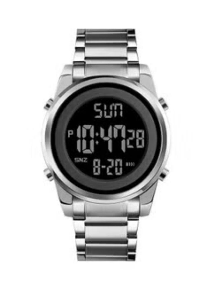 Men's Digital Business Watch - 52 mm - Silver. - Image 2