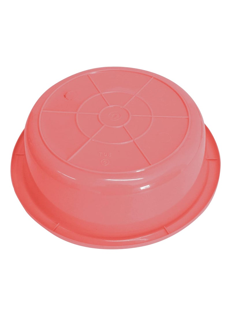 Kuber Industries Kuber Industries Multiuses Unbreakable Plastic Knead Dough BasketBasin Bowl For Home Kitchen 6 Ltr Light Pink  - Image 4