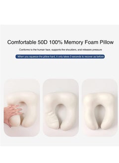 Agc AGC U-Shaped Memory Foam Neck Pillow – Ergonomic Travel Support for Car, Plane & Home - UC-1018  - Image 3