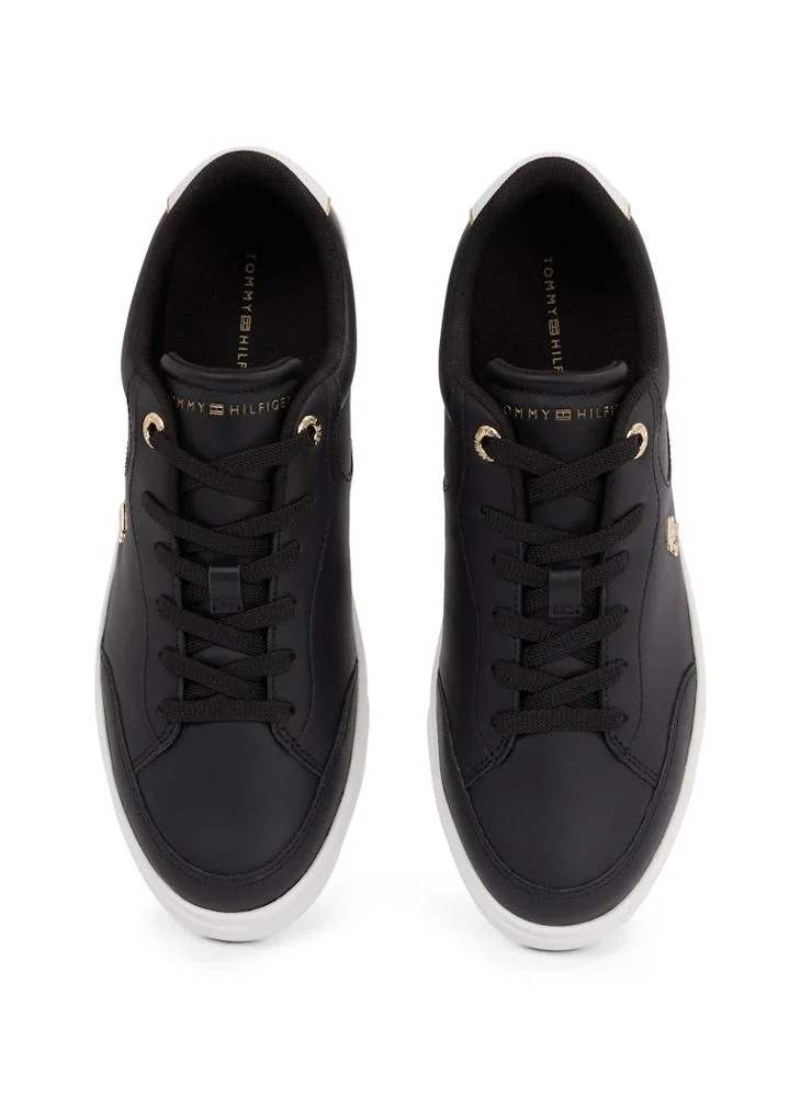 TOMMY HILFIGER Logo Detail Lace Up Low Top Sneakers