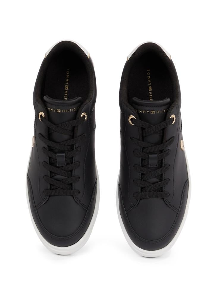 TOMMY HILFIGER Logo Detail Lace Up Low Top Sneakers  - Image 5