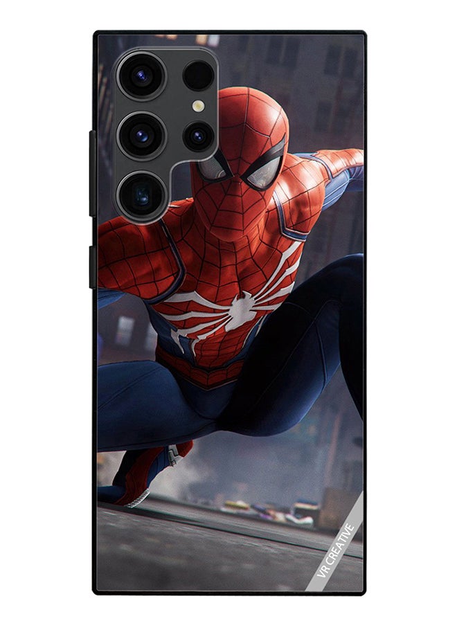 VR CREATIVE Protective Case Cover For Samsung Galaxy S24 Ultra Spiderman Design Multicolour - Image 1
