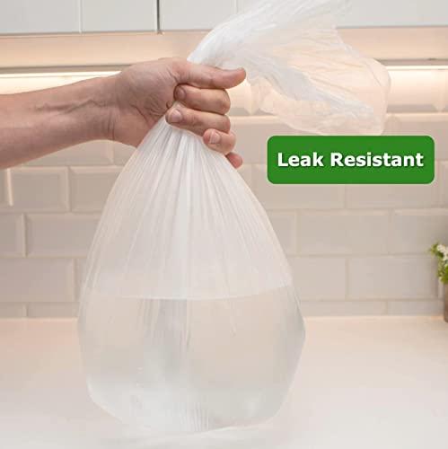 CCLINERS 4 Gallon Trash Bags Small Bathroom Garbage Bags Clear Plastic Wastebasket Trash Can Liners for Home and Office Bins, 200 Count - Image 4