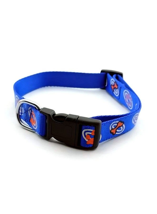 حزام أنيق للكلاب، طوق مطبوع عليه عظمة ومخالب للكلاب متوسطة الحجم بمقاس رقبة من 12 بوصة إلى 19 بوصة قابل للتعديل - عبوة من قطعة واحدة - Image 4