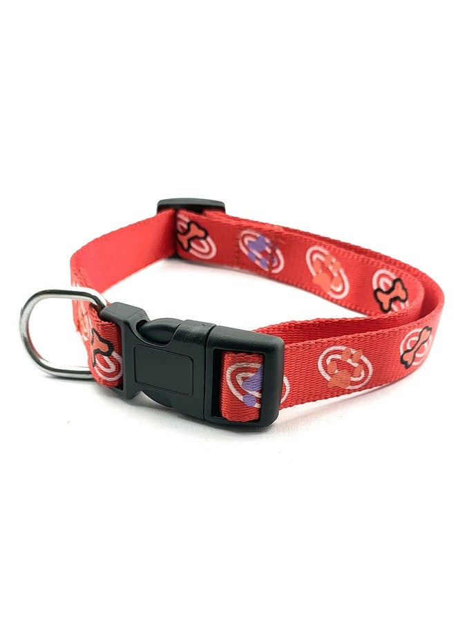 حزام أنيق للكلاب، طوق مطبوع عليه عظمة ومخالب للكلاب متوسطة الحجم بمقاس رقبة من 12 بوصة إلى 19 بوصة قابل للتعديل - عبوة من قطعة واحدة - Image 5