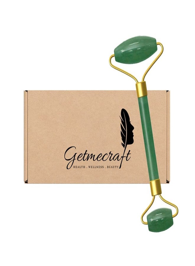 Getmecraft أداة تدليك الوجه المصنوعة من حجر اليشم الأخضر من جيت ميكرافت لعلاج الوجه والرقبة والهالات السوداء وتحت العينين - Image 2