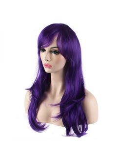 Akstore Akstore 28" 70cm Fashion Wigs Long Wavy Curly Hair Cosplay Wig & Wig Cap (Purple)  - Image 4